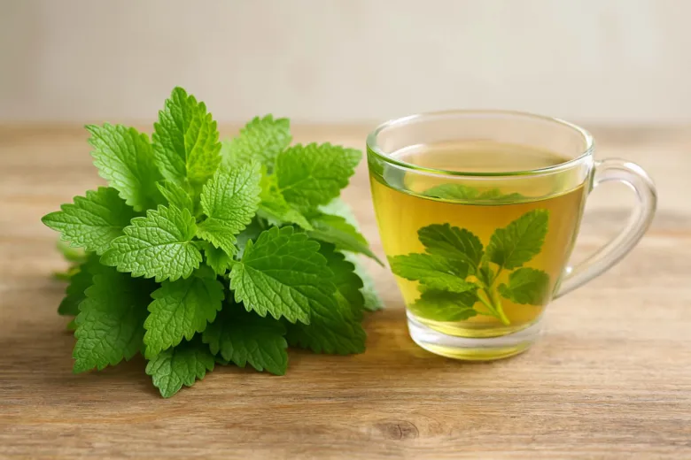 Fresh mint and tea