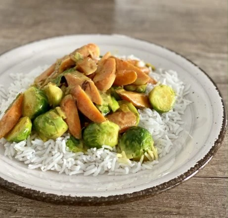 Curry with coconut milk